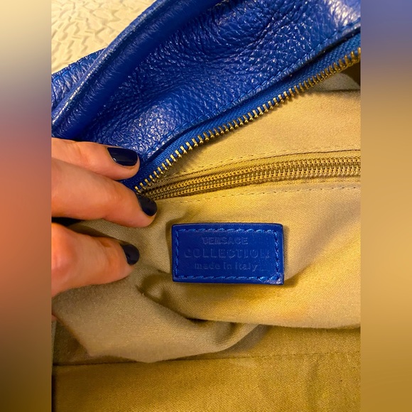 Versace bag - blue - silver detailing - Picture 5 of 7